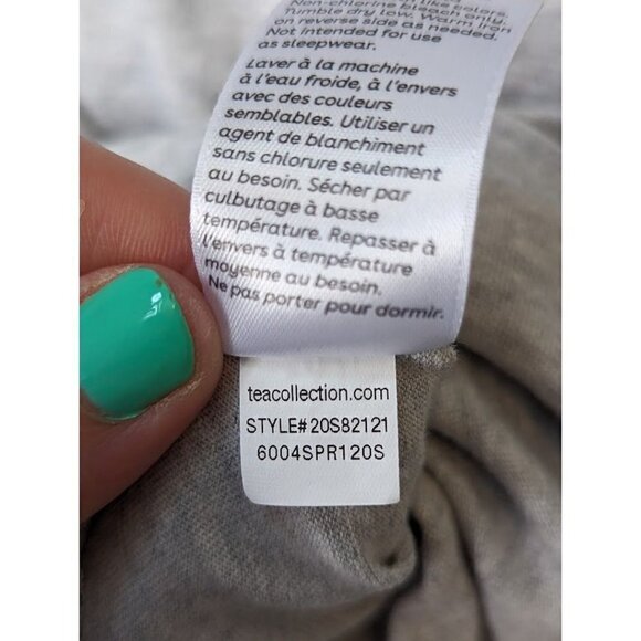 Tea Collection Girls Heather Gray Dolphins Tunic T-Shirt 14 - Picture 5 of 5